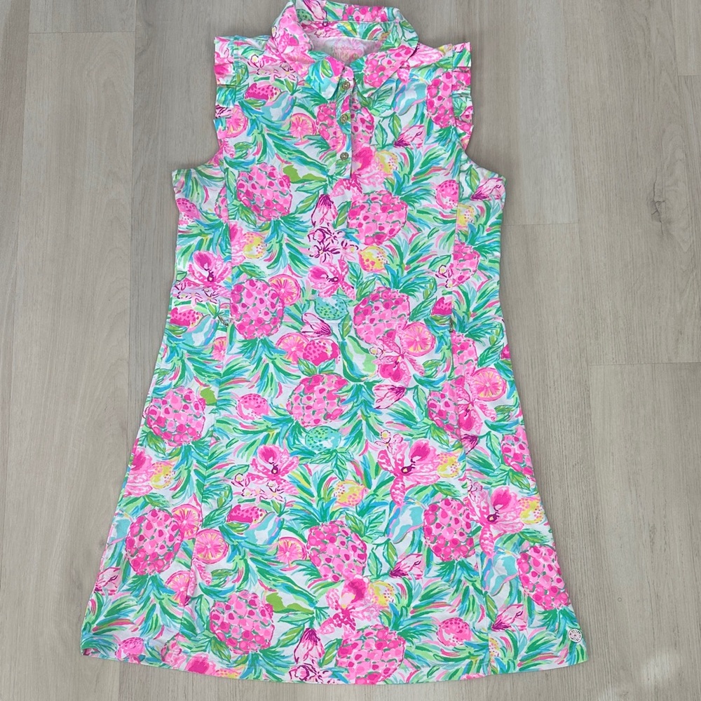 Lilly Pulitzer UPF 50+ Silvia Dress in Pear Necessities